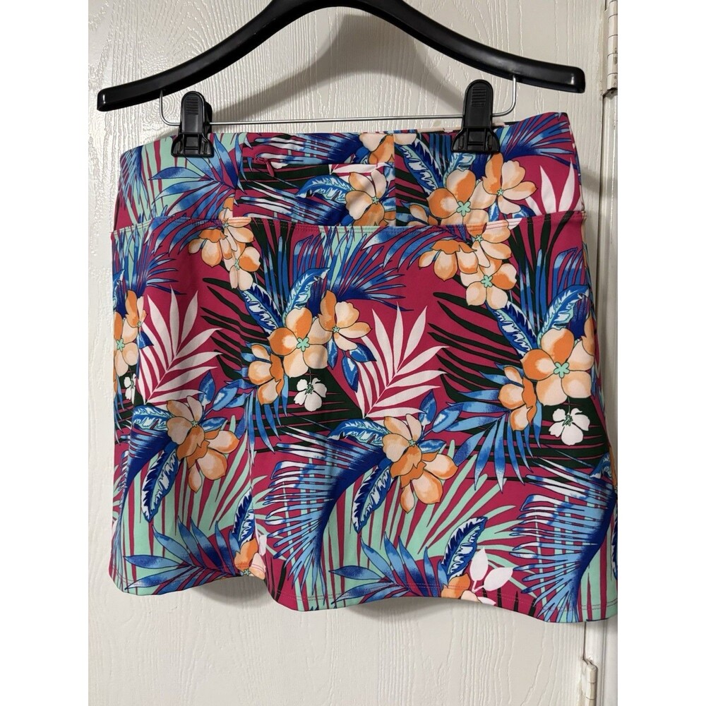 Tommy Bahama Woman’s Tennis Golf Size XL Built In Shorts Skirt Colorful
